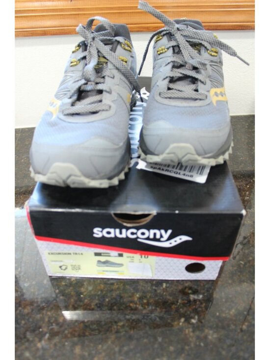 Men\'s Saucony Excursion TR14 Shoes Athletic Tennis Shoes Charcoal Gold Size 10 main image 7